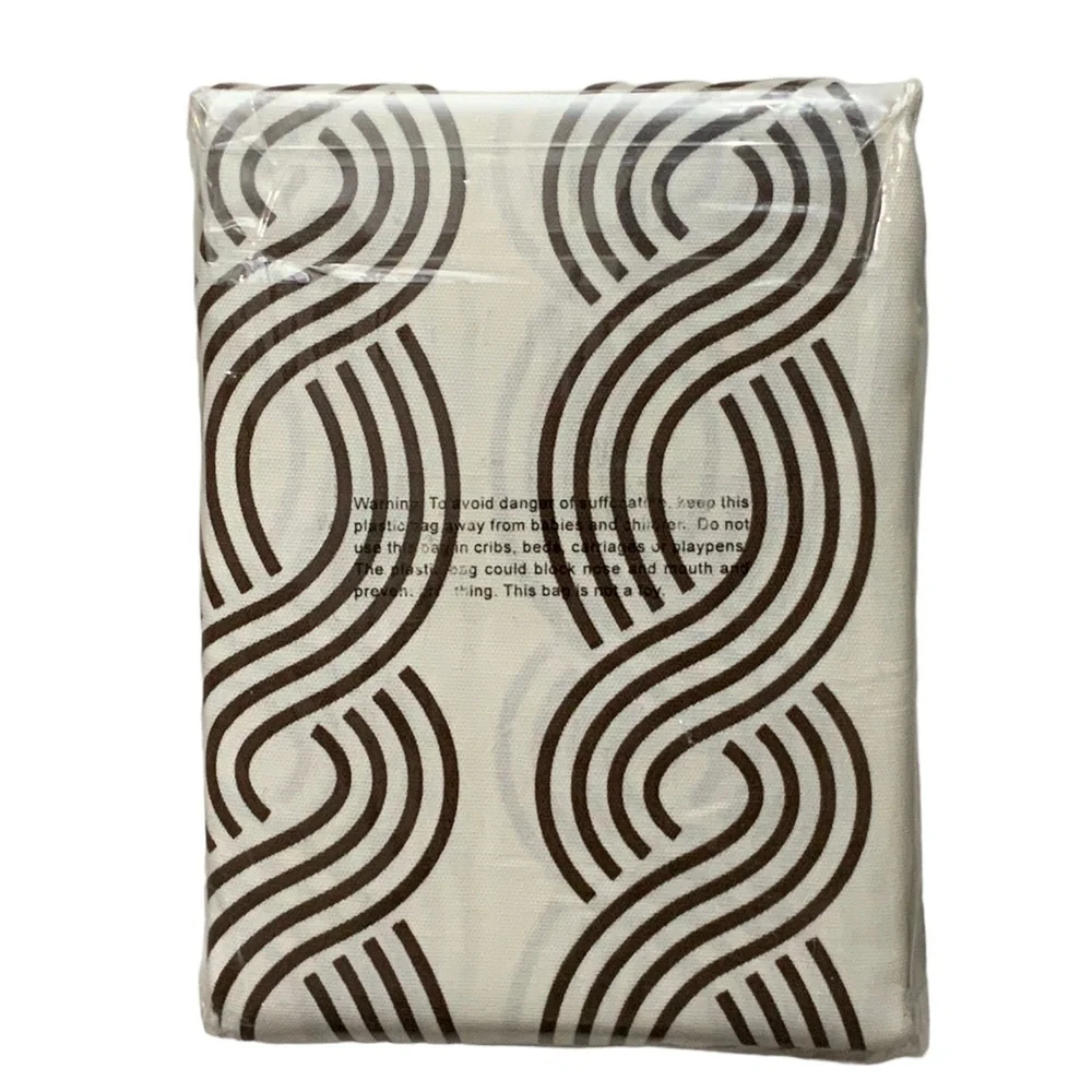 PAIRS to Go Curtain Panels Zaya Neutral Chocolate Brown  2 Panel Set 56 X 84 in